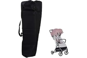 DOUKESH Sac De Voyage Poussette,Housse Poussette,Sac de Rangement pour Poussette avec Sangle de Transport,Sac de Transport pour Poussettes,Sac de voyage pour poussette pour Avion Train Voiture,121.5×51×40CM