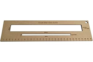 Trimming Shop Shipping Mail PIP Template. Postal Template for Large & Small Letter Size. Pricing in Proportion Guide with Ruler. Plywood 2 Size Parcel Measure Template, Wooden Colour UK