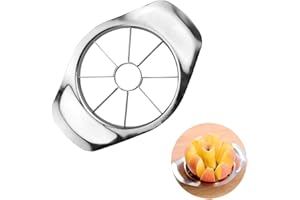 BESMRPG Apfelschneider Edelstahl Apfelteiler zum Zerschneiden Apfelspalter Apfelspaltenschneider Apfelschäler Apfelzerteiler Apfelstecher Apfelkernausstecher Apfelportionierer Apfelentkerner Apfelausstecher