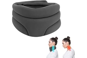 DAJILI Cervicorrect Neck Brace, Cervical Neck Brace for Snoring, Soft Foam Cervical Collar for Sleeping, Neck Brace for Neck Pain and Support for Relieve Cervical Spine Pressure (Grey)