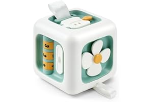 VoMii Baby Toys, Activity Busy Cube Toys, Baby Montessori Toys for 1 Year Old, Sensory Toys for Toddlers, Baby Travel Toys Educational Learning Toys Kids Birthday Gift for 12-24 Months