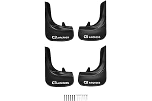accessorypart Compatible avec Citroen C3 Aircross (A88) 2018-2024 Jeu de Bavettes Garde-boue Avant et Arrière de Voiture 4 Pcs Noir