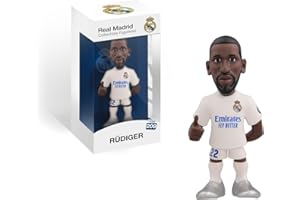 MINIX Figurines MN18437 Figurine de Rudiger, Real Madrid, Collection de 12 cm, idée Cadeau pour Enfants et Adultes, Fans de Football