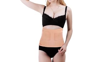 INNOBETA Fascia Post Parto, Cintura Addominale con Supporto per la Schiena, Cintura Elastica per Recupero Postparto & Post-operazione, Traspirante&regolabile, Design universale per uomini & donne (Nude, M)