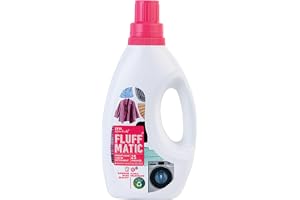 IFB essentials Fluff Matic Front Load Liquid Detergent - 880ML Removes Tough Stains Concentrated Formula for Extra Washes Long Lasting Floral Fragrance Preserves Softness & Shine