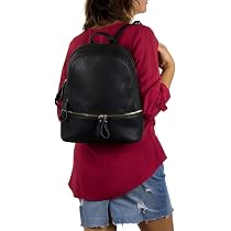 Zainetto Donna Ecopelle Vintage - Monospalla Elegante Per Universit&agrave;, Lavoro O Tempo Libero