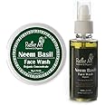 Rustic Art Neem Basil Face Wash & Concentrate for Deep Cleansing | Anti-Bacterial Anti-Fungal Pack