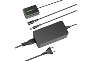 NEEWER AC-PW20 Adaptateur d'alimentation AC et coupleur DC Remplace la Batterie NP-FW50 Compatible avec Sony A7/7R/7S A7II/7RII/7SII A6500/6400/6300/6100 NEX3/5/6/7 DSC-RX10 II III IV