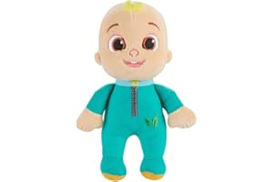 Character Options CoComelon Strampler, 23 cm, CJ in Öko, weiches Plüschtier, 100 % recycelte Materialien