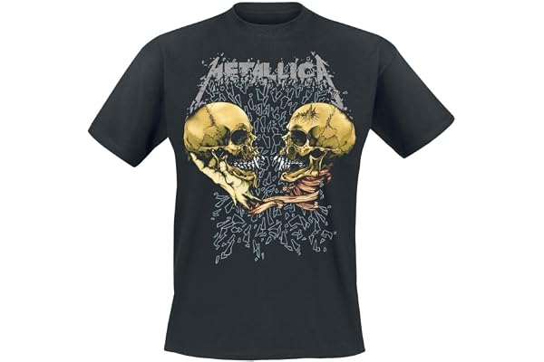 Générique Metallica Sad But True Homme T-Shirt Manches Courtes Noir Regular/Coupe Standard