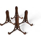 Tabak ve S&uuml;s Levhaları Ger&ccedil;ek Ahşap 4'l&uuml; Teşhir Ayağı 10 cm x 10 cm Stand