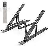 Laptop Ständer, Faltbarer Aluminium Notebook Ständer, Höhenverstellbarer Laptopständer Belüftet Kühlung Laptop Halterung für