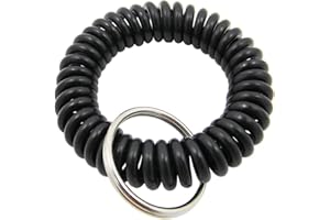 Sourcemall Llavero con resorte en espiral, para puerta, número de casillero, 25 unidades