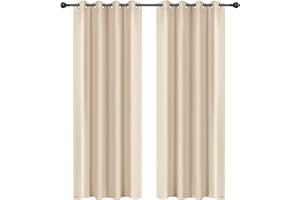 TAOCOCO Cortinas para pérgola,Cortinas de Exterior, Cortina de Exterior Impermeable, Cortavientos y protección UV, persianas de jardín y terraza 140 * 245 cm 1 Pieza Beige