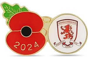 THE ROYAL BRITISH LEGION Middlesbrough Poppy Football Pin 2024