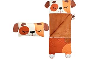 Wizland Kid Unicorn Sleeping Bag Cute Dog for Girls Boys Daycare Multi-Functional Cat Sleeping Bag Flannel School Mat Super Soft, Warm, Cozy