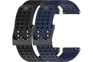 Chofit Correas compatibles con Suunto 9 Peak Pro/Vertical Strap, paquete de 2 pulseras deportivas de silicona suave de repuesto con agujero de aire para Suunto 9 Peak Pro/Vertical