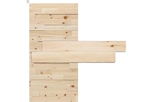 iWerk® – Natürliche Holzpaneele | DIY Zirbenholz Wandverkleidung | Helle Zirbe für ein gesundes Raumklima in Wohnzimmer & Schlafzimmer | Wandpaneele selbstklebend – Design „Tiroler Zirbe“