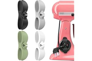 Kabel Organizer für Küchengeräte, LncBoc 4 Stück Kabel Organizer für Geräte, selbstklebende Kabelschnurwickler, Kordelhalter für Kaffeemaschine, Luftfritteuse, kleine Haushaltsgeräte