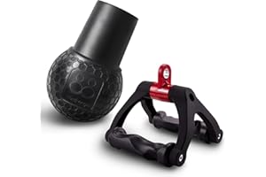 HXD-ERGO Mango de Remo Doble D, Mango Paralelo para Ejercicios de Remo clásicos, Asas de Cuerda para Fitness, bíceps y tríceps para Gimnasio en casa