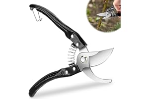 Gowkeey Tijeras Podar de acero Inoxidable, Multifuncionales Tijeras de Podar, Reparación Profesional de Flores, Tijeras Jardineria, para Podar Ramas, Ramas de Flores y Recoger Frutas