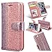 Produktbild Vicbey Leder Folio Sparkle Bling Glitzer Strass Diamant für iPhone 8 iPhone 7