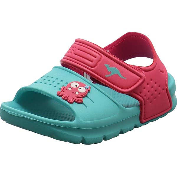 JOMIX Kindersandalen Mit Klett - Bunte Badeschlappen Für Strand & Pool
