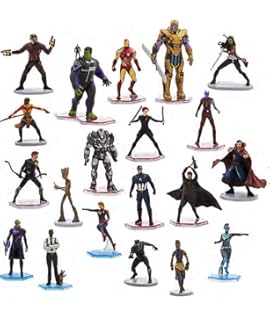 disney store marvel 10th anniversary mega figurine playset