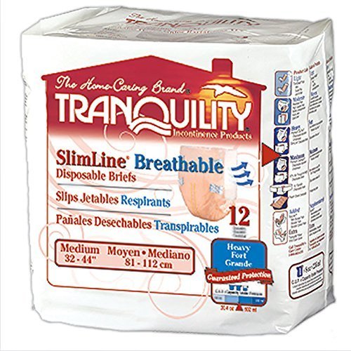 Tranquility SlimLine Breathable Brief, Slimline Brthbl Brf Medium, (1 CASE, 96 EACH) by Beststores
