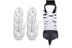 IKOPFLN 1 paia Alephnull Lacci da hockey in linea lacci da hockey cerati per pattinaggio su ghiaccio anti-frattura