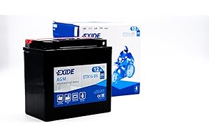 ROFIBA BATTERIE EXIDE BIKE ETX14-BS BATTERIA MOTO SCOOTER QUAD 12V 12AH CCA-EN 200 YTX14-BS
