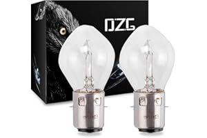 ‎DZG DZG - S2/ Ba20d Halogenlampen - 12V 40/ 45W Superhelle Scheinwerferlampen 3000K Gelb Motorrad Hi Lo Lampe, 2 Stück