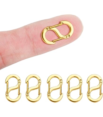 5 Chiusure A Doppia Apertura Per Gioielli - In Acciaio Argentato, Per Bracciali E Collane - Foto 13