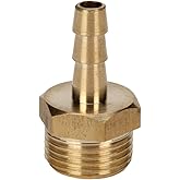 Einhell Hortum Rekoru R3/8 6 mm (Erkek), Uzun (Kompres&ouml;r Aksesuarı, sağlam pirin&ccedil;ten) - 4139666