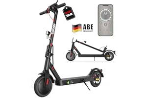 ‎ISCOOTER iScooter E Scooter mit Straßenzulassung, ABE Elektroroller Belastung bis 120kg, 30 km Reichweite, LED, 20km/h, 350W Motor, 8,5 Zoll Wabenreifen,Duales Bremssystem E Roller für Erwachsene