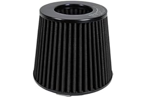 Kyostar Universal Black 3.5 Inch 89mm Air Intake Cone Filter Replacement Quality Dry Air Filter