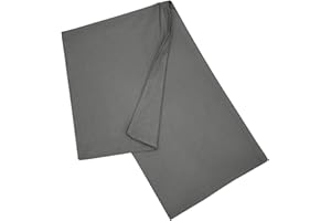 Nurtextil24 Seitenschläferkissen Bezug Baumwolle Kissenbezug - Kissen Set - Inlett od. Füllkissen Anthrazit Kissenbezug 40 x 120 cm