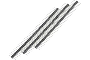 PENGLIN 20 Stück Lange Pins 40 Pin Breakaway Headers 2.54mm Teilung Gleiche Länge Lang Zentriert 6.25mm auf beiden Seiten 15mm insgesamt