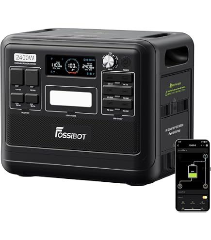 Generatore Elettrico Portatile AFERIY 2400W – Batteria 2048Wh LifePO4 – Ricarica 1,5h – Controllo App - 2