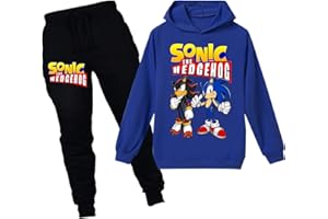Silver Basic Niños Sudadera con Capucha y Pantalones Chándal Conjunto de Pijama de dos Piezas Videojuego Disfraz Personajes de la Película Sudadera