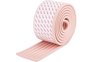OLYCRAFT 2m PeachPuff Bunk Bed Ladder Pads Soft Ladder Pads with Strong Adhesive Bunk Bed Ladder Cover 80mm Wide Replacement Bed Ladder Pads for Stair Steps Foot Comfort Corner Protectors