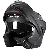 MOCOERL Modular Motorcycle Helmet Men and Women with Double Visors, Full Face Motorcycle Helmet Flip-Up Convertible, ECE 2206