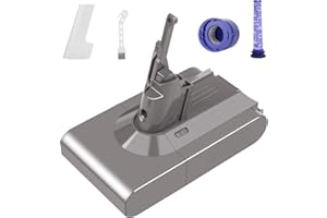 Batteria di ricambio ASUNCELL 21,6 V 4600 mAh V8 per Dyson V8, V8 Animal, V8 Absolute, V8 Fluffy Aspirapolvere portatile senza fili con 1 spazzolato 1 filtro 1 elemento filtrante posteriore