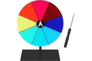 Roterande bärbart prishjul, lyckofärgad roulette, 8 slitsar torr radering roulette, lyckligt roterande hjul redigerbart för mässor karneval fester