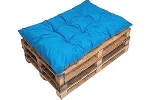 SETGARDEN Coussins de palette, Coussins de chaises, Coussins de banc, grand coussin de sol, coussin de sol pour enfants (120_x_80_cm, Bleu)