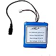 HKN ENTERPRISES 12V 2000Mah 3600Mah 4000Mah 6000Mah 8000Mah Lithium Ion Rechargeable Battery Pack For Gps Pod P Sp/Dvd/Mp4 Cctv Camera Dvr Backup Tablet Pc Project Work Industrial Equipment(6000Mah)