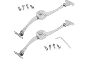 FL HUA 2 Pezzi Cerniera di Supporto del Coperchio con Hardware di Montaggio, Cerniere Ammortizzanti per Ante Ribalta, Cerniere a Ribalta per Armadietto Scaffale