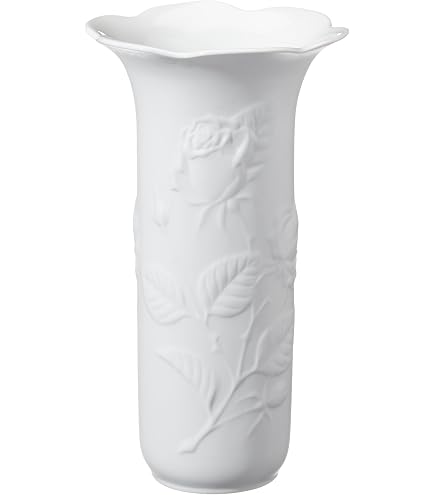 Kaiser Porzellan Vase – Handgefertigte Weiße Porzellanvase, 19,5 Cm Hoch, Unglasiert