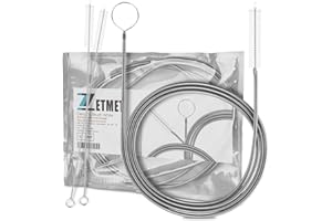 ZETMET 1+2 Drain unblocker kit, Sink unblocker, Drain Snake，Hose Cleaning Tool, Sewer Cleaning Brush, Drain Cleaning Tool for Sinks, refrigerators, bathtubs, sewers