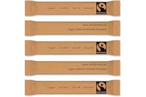 ‎BISTROZUCKER Zuckersticks FAIRTRADE 1000 Sticks befüllt mit 3,5g braunem ROHRZUCKER